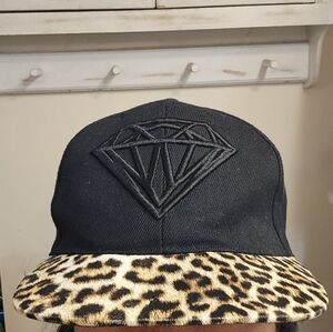 3 for $20☢️Ball cap, Lovers of Hip-hop black leopard  snapback cap, diamond logo